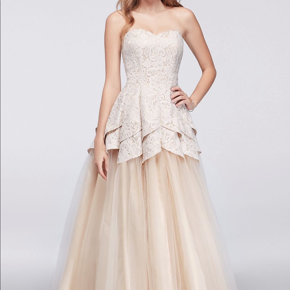 Champagne formal dress